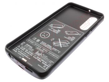 Black external battery for Huawei P30 (ELE-L29) - 4700mAh